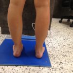 Empreintes plateforme statique sur plateforme baropométrique et analyse posturale